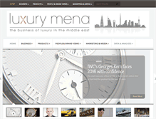 Tablet Screenshot of luxurymena.com